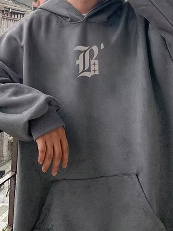 Men's Print Oversized Hoodie-3